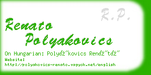 renato polyakovics business card